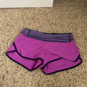 Purple fast and free lululemon shorts